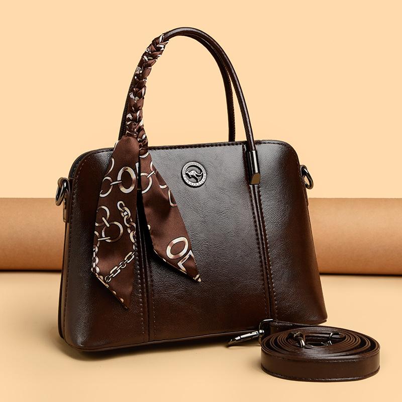 Light Luxury Senior Sense of Soft Bag with Fashion Temperament Handbag Commuter Crossbody Bucket Bag