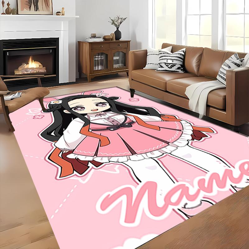 Custom Personalization Demon Slayer Character Theme Area Rug - Perfect For Kitchen, Bathroom,Laundry Room Decor Large Size Available,Gift All Seasons