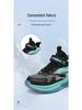 Babudou Boys' Winter Velvet-Lined Waterproof Running Shoes - Lightweight, Non-Slip, Warm Two-Layer Cotton Design.