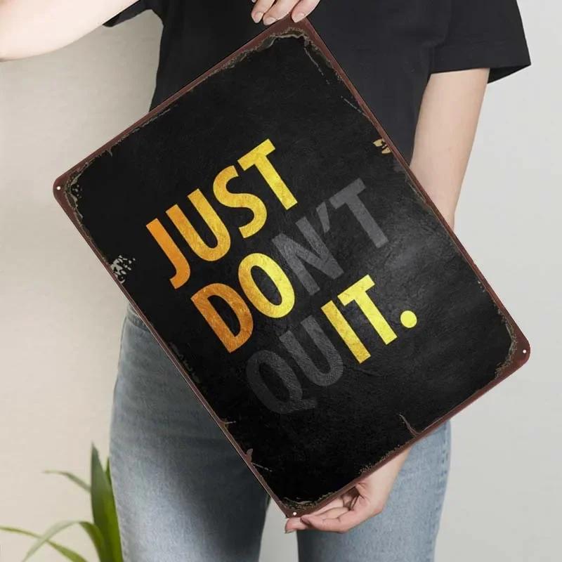 

Просто сделай это Жестяная табличка Мотивационный плакат Декор для ванной комнаты Металлические таблички для украшения стен Современные домашние украшения Орнаменты Бар 7.9x11.8In(20x30cm)