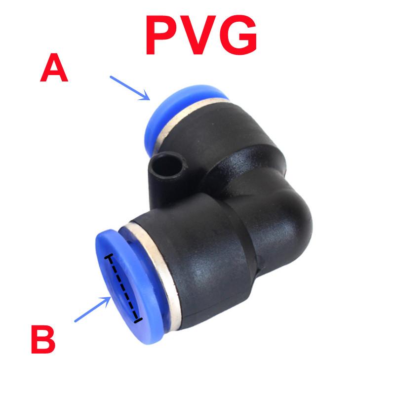 Pneumatic Fittings Pipe Connector Tube 4 5 14mm OD Hose Reducing 8 10 12mm PG PVG PEG PW PZAG Plastic Push In Air Quick Fitting