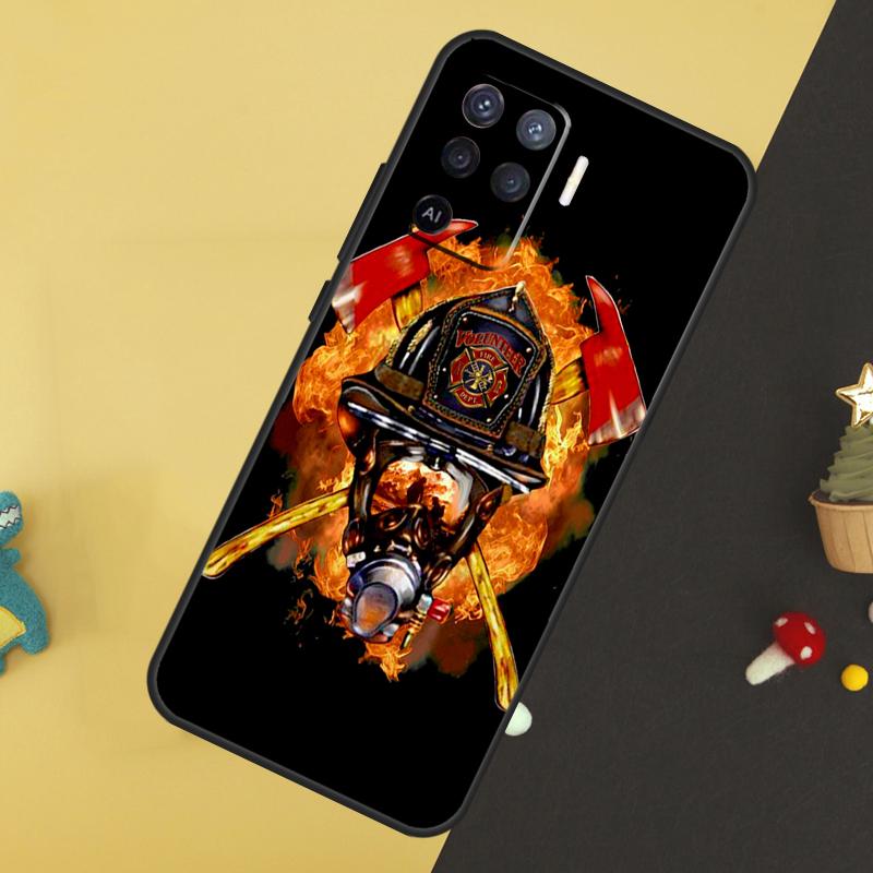 Firefighter Heroes Fireman For OPPO A78 A98 A58 A54 A74 A94 A76 A96 A5 A9 A52 A72 A77 A79 A53S A57S A15 A16 A17 Case