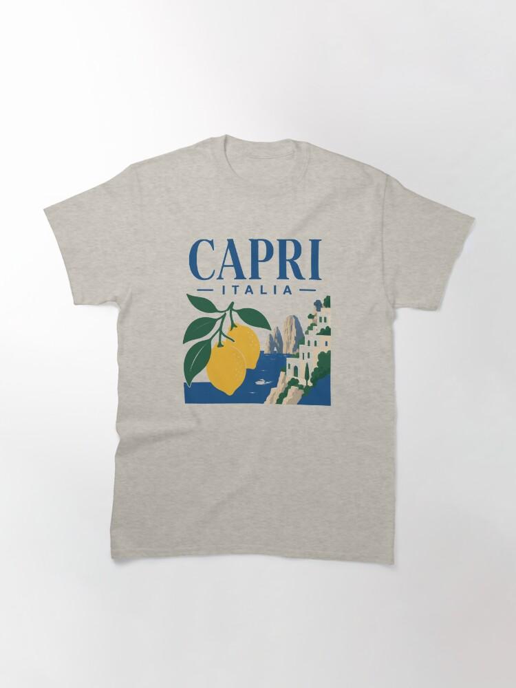 Peppino di Capri Capri Italia Retro Island Lemon Souvenir Graphic Classic T-Shirt