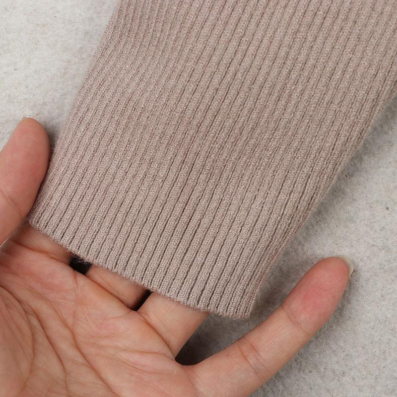 Sunshine House Fall and Winter New Arrival Export Daily Single Women's Clothing High Neck Ribbing Stretch Bottoming Sweater Knitwear Pullover