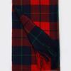 RECLOW OMBRE Two-tone Check Muffler RED