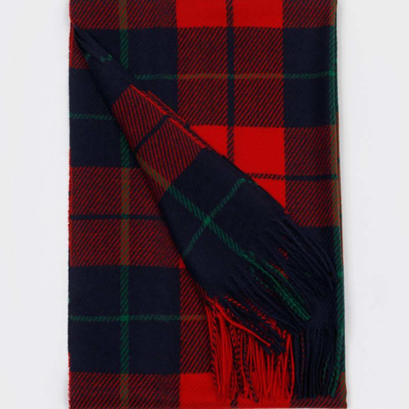 RECLOW OMBRE Two-tone Check Muffler RED