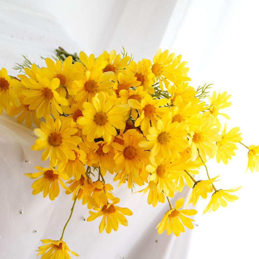 Artificial Daisy Flowers Bouquet Home Decoration for Living Room Dining Room Bedroom Office