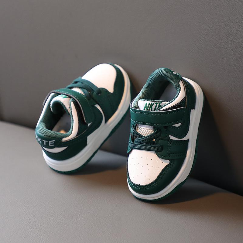 

Children s sports shoes, trendy sneakers, new spring and autumn Korean style shoes for boys and girls, baby shoes, single shoes, toddler shoes 16-20Take a photo with on зелений