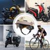 Motorcycle Half Helmet Open Helmet With Sun Visor Quick Release Motorcycle Head Gear For Men Cycling Scooter Skateboard Cruiser