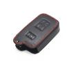 Black Leather 3 Buttons Smart Key Chain Cover Case For Toyota Tacoma Highlander