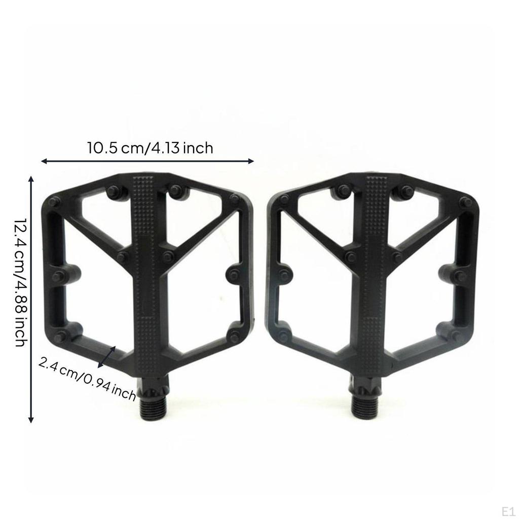 Mountain Bike Pedal High Strength Nylon Biking Accessory Black