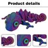 Multi-color Gradient 3D Printing Lizard Simulation Eyes Simulation Lizard Figurine  Home Decor