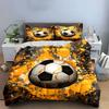 Soccer-Themed Sports Gear Set Multiple Sizes Kid'S And Adults' Bedroom Exquisite 3Pc Bedding Set, Gift