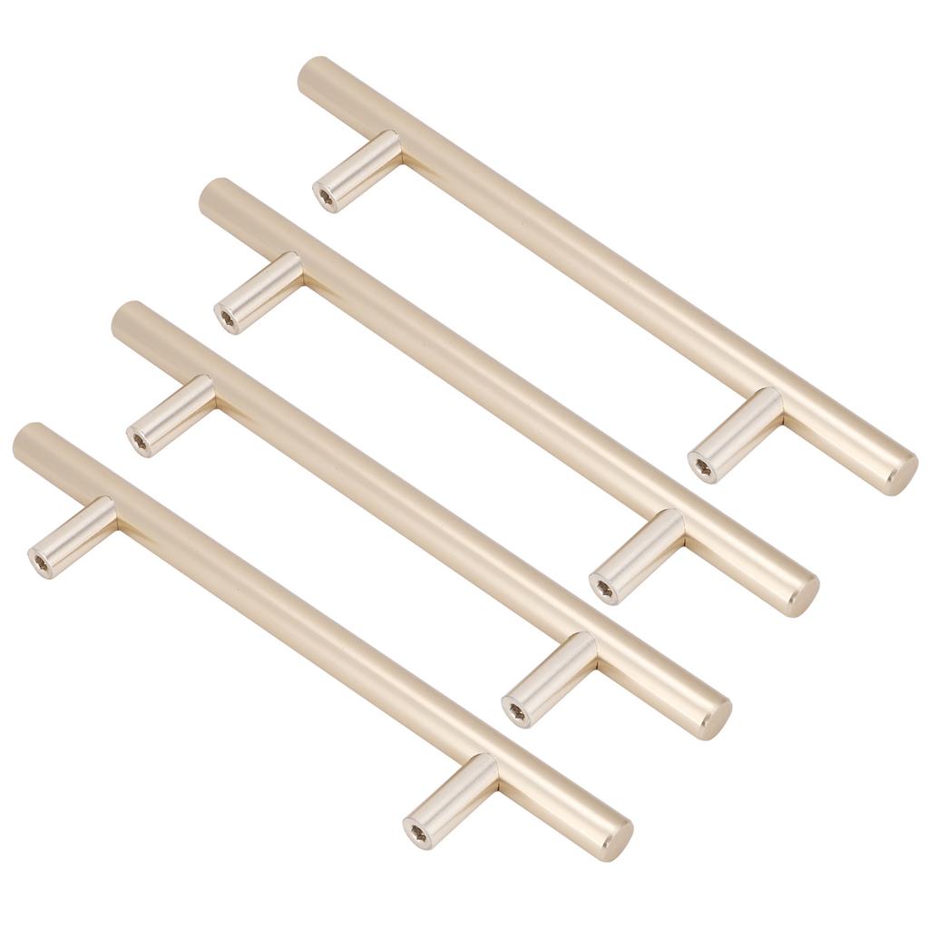 4Zestaw Klamka Ze Stopu Aluminium Złota Uchwyty do Szuflad Szafka Szafa OkuciaOtwór