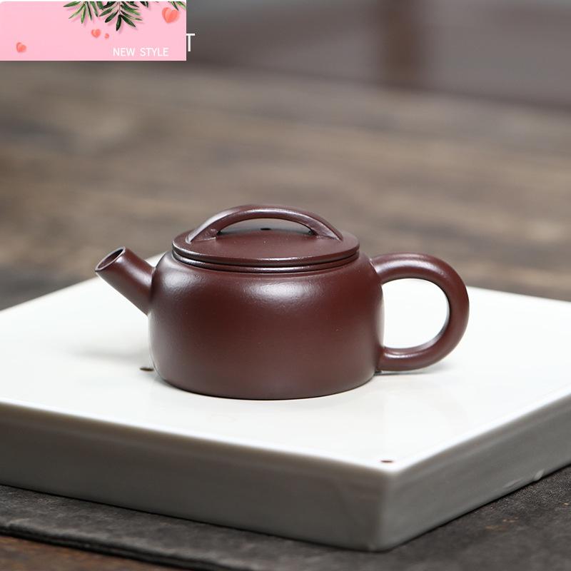 80ml Yixing Purple Clay Teapot Small Capacity Handmade Tea Pot Raw Ore Purple Zhu Mud Kettle Tea Infuser Chinese Zisha Tea Set