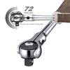 VESSEL Woody Swivel Socket Wrench Set Grip Inch Drive Non-Slip 1/4 (6.35mm) 21pcs. HRW2004M-SW