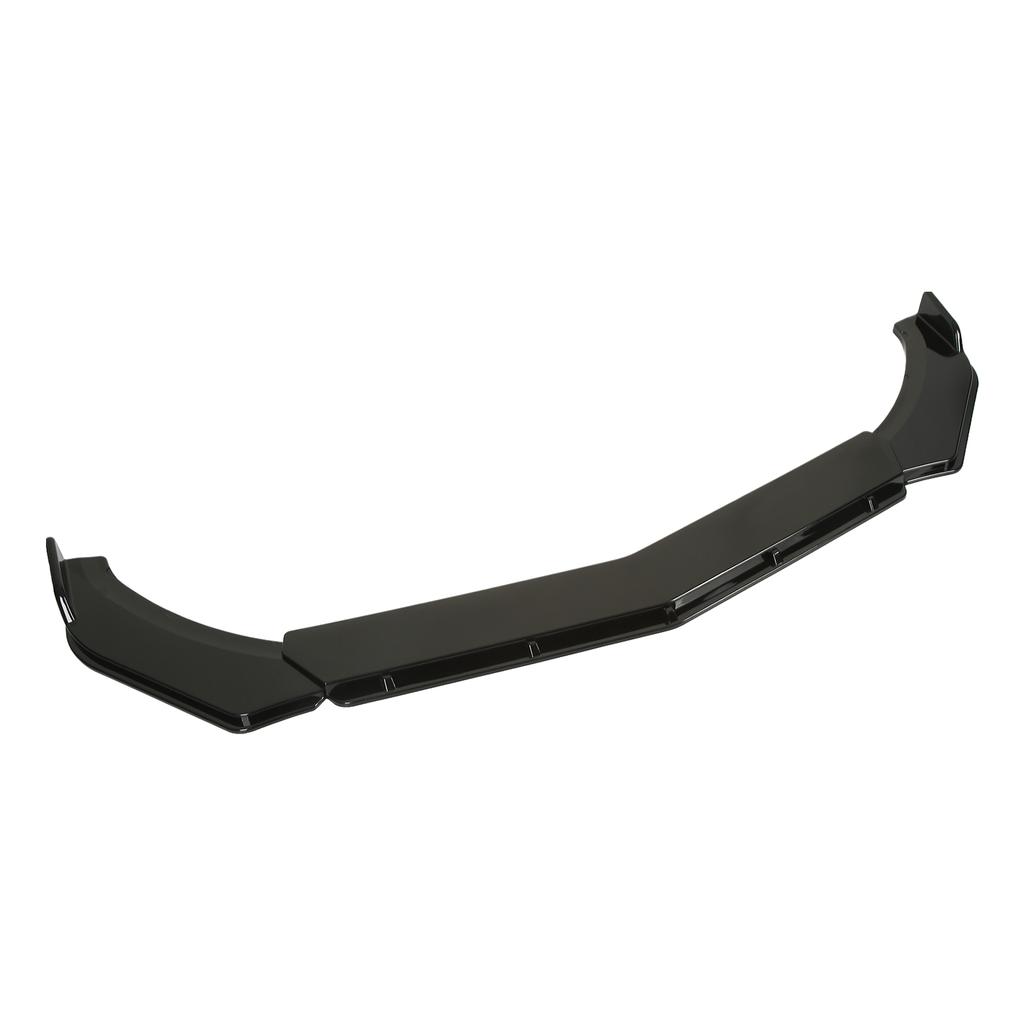 3PCS Front Bumper Lip Chin Spoiler Black Flexible Adjustment Universal Scratch Resistant for Car