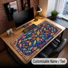 Fish Ocean Theme Custom Mouse Pad Personalized With Name Text Customized Desk Mat For Office Home Decor