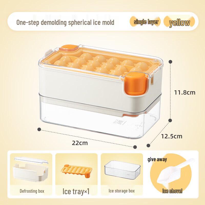 Silicone Ice Ball Maker Tray with Lid