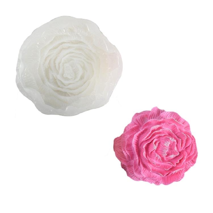 3D Peony Flower Fondant Mold 3D Flower Silicone Soap Mold Flower Bloom 1