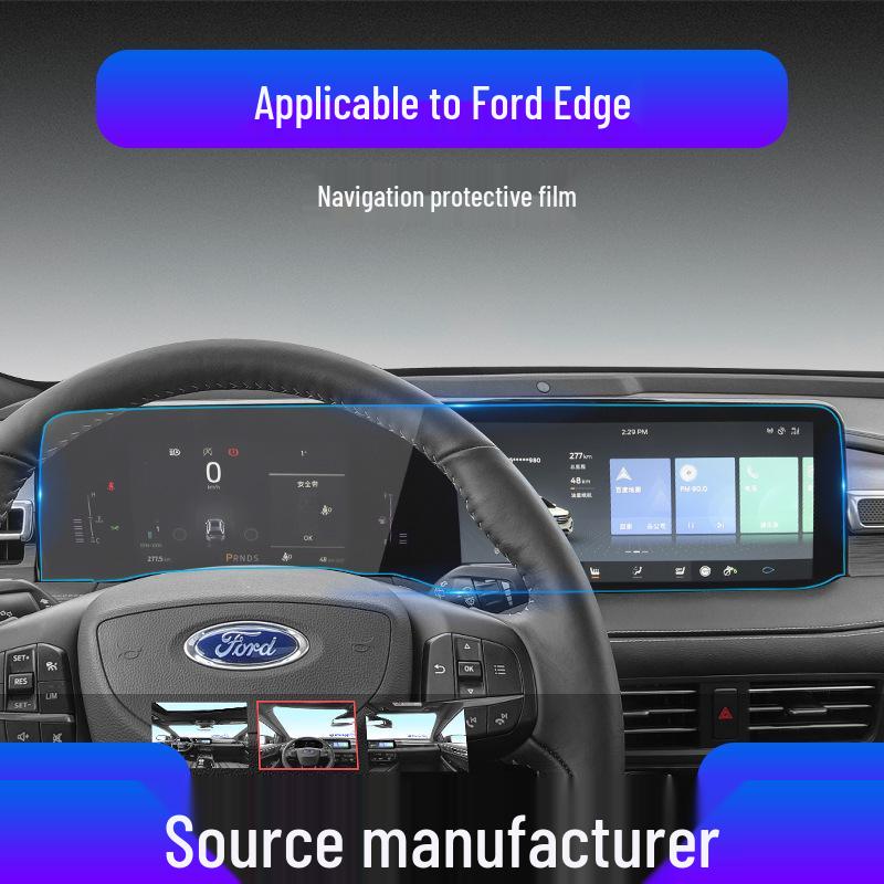 Ford Edge 23' Navigation Screen Protector - Anti-Scratch Tempered Glass