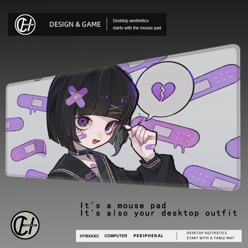HYBXAXC Mouse Pads Anime Sexy Girls Ultra-Smooth Non-Slip Ideal For 900x400 Gamers Mouse Pad Shock-Absorbing Protect Your Desk