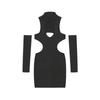 2024 Frühling/Sommer Europäisch & Amerikanisch Einfarbig Sexy Ausgeschnitten Neckholder Bodycon Bleistiftkleid