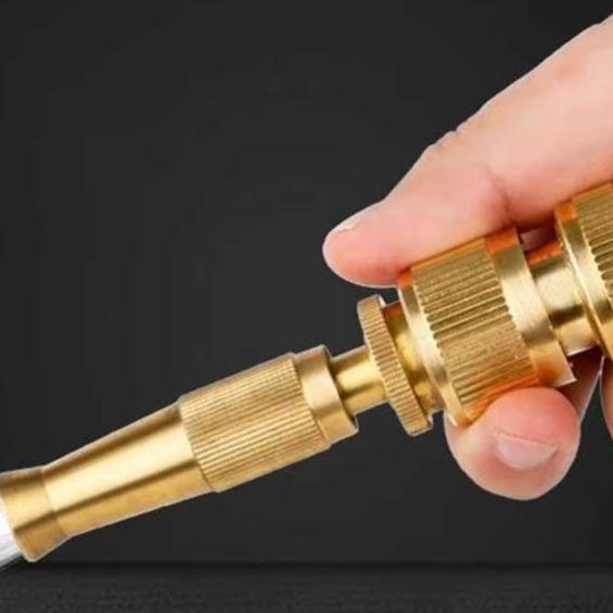 

Brass Hose Nozzle Adjustable Twist Garden Sprayer Jet Sweeper For Watering And Cleaning Connectors, Connection Fittings China Mainland