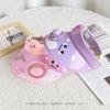 Children's Wide-Brim Sun Visor Hat with Fan