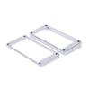 Chrome Plated Plastic Guitar Pickup Frame Mounting Ring for LP Guitar Silver