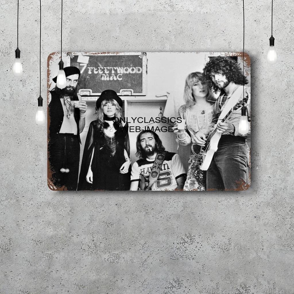 Mfoever Latta Stevie Nicks Segni Metallici Decorazioni Murali Segni Metallici Vintage Capitano Poster Metallico Decorazione per Bar Pub Club Decorazione Murale