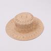 French Retro Natural Raffia Woven Straw Hat Hepburn Wind Summer Vacation Shading Sun Protection Beach Hat Tide