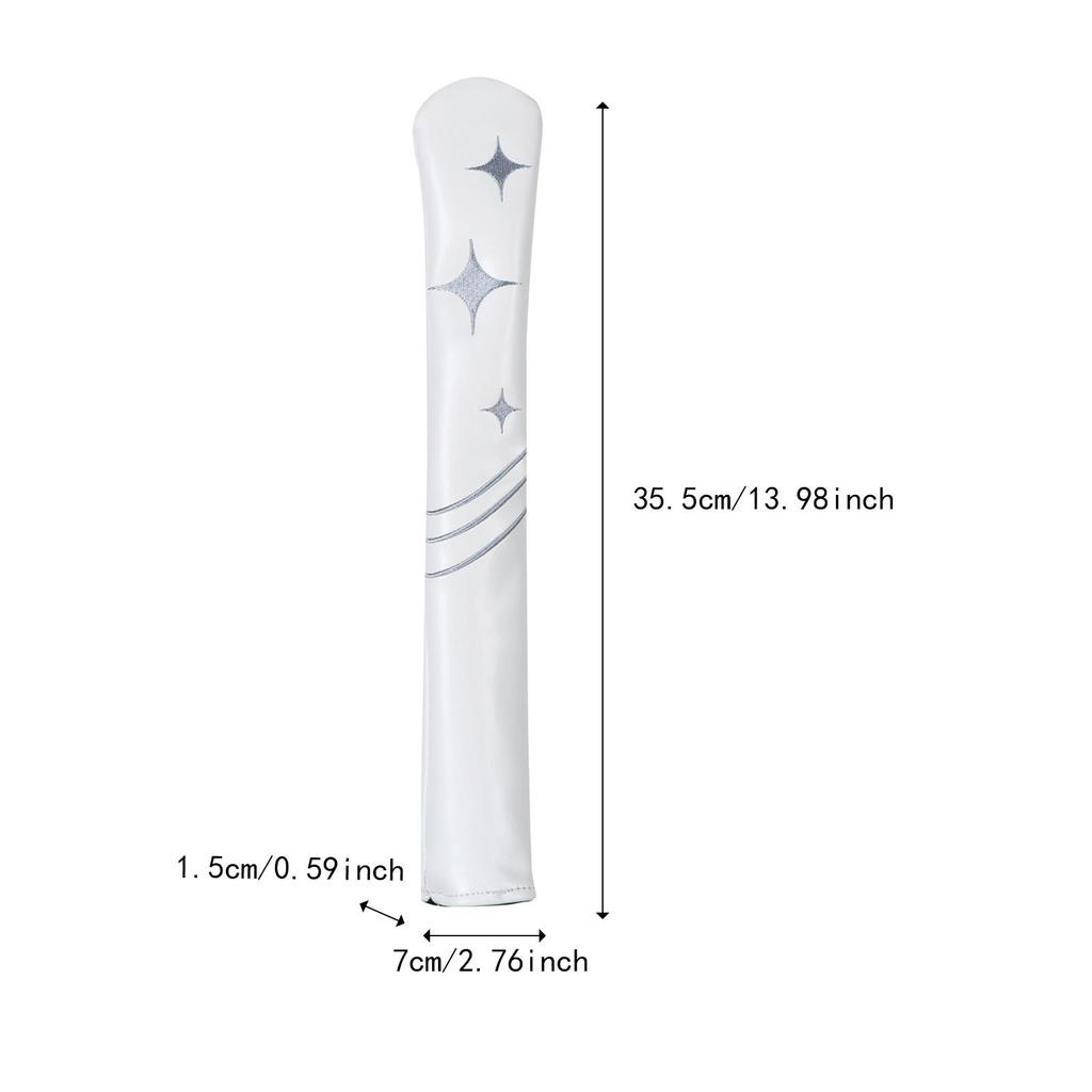 Golf Alignment Stick Cover Water Resistant Scratch Resistant PU Leather Decoration Head Cover Golf Supplies Headcover Holder