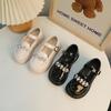 Girls Mary Jane Shoes Glossy PU Children's Leather Shoes Spring Autumn Rhinestone Kids Fashion Princess Party Shoes Lolita Style
