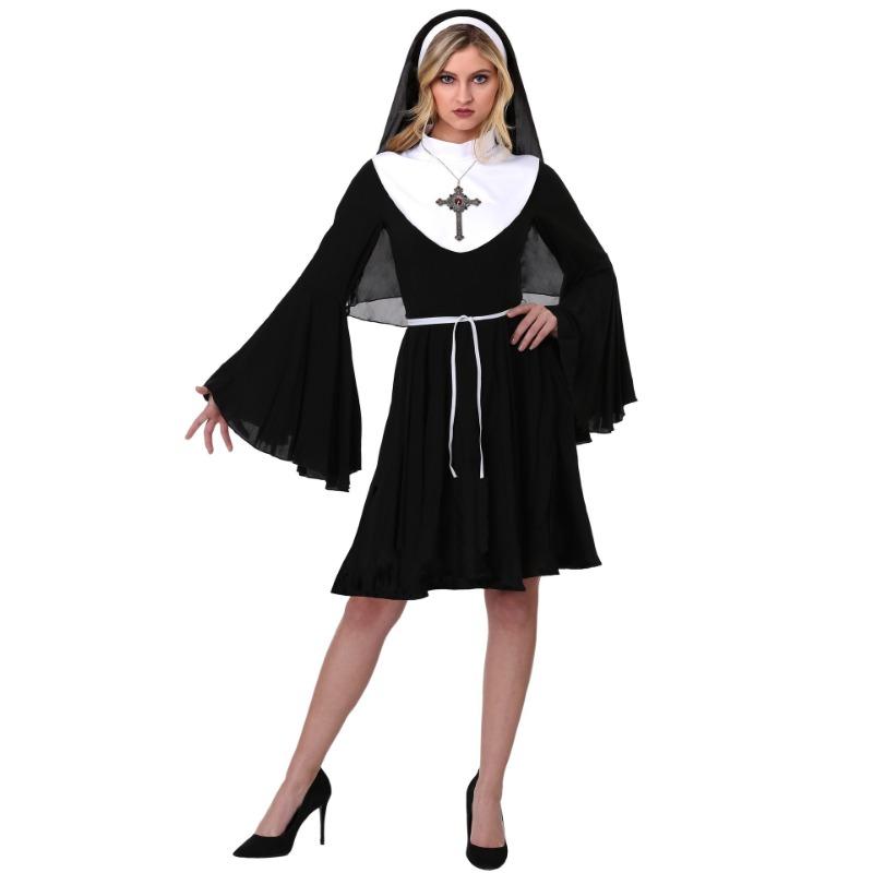 Halloween nun costumes, game costumes, night costumes, party costumes, stage costumes