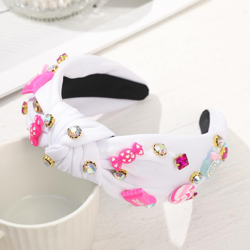 Luxury Headbands For Women Baroque Rhinestone Pearl Headbands Hair Band Wide Festival Hair Accessories Head Hoops Pink Red