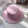 Autumn and Winter British Woolen Hat Men's Fashion Trendy Casual Versatile Stage Hat Men's Performance Flat Top Hat Women