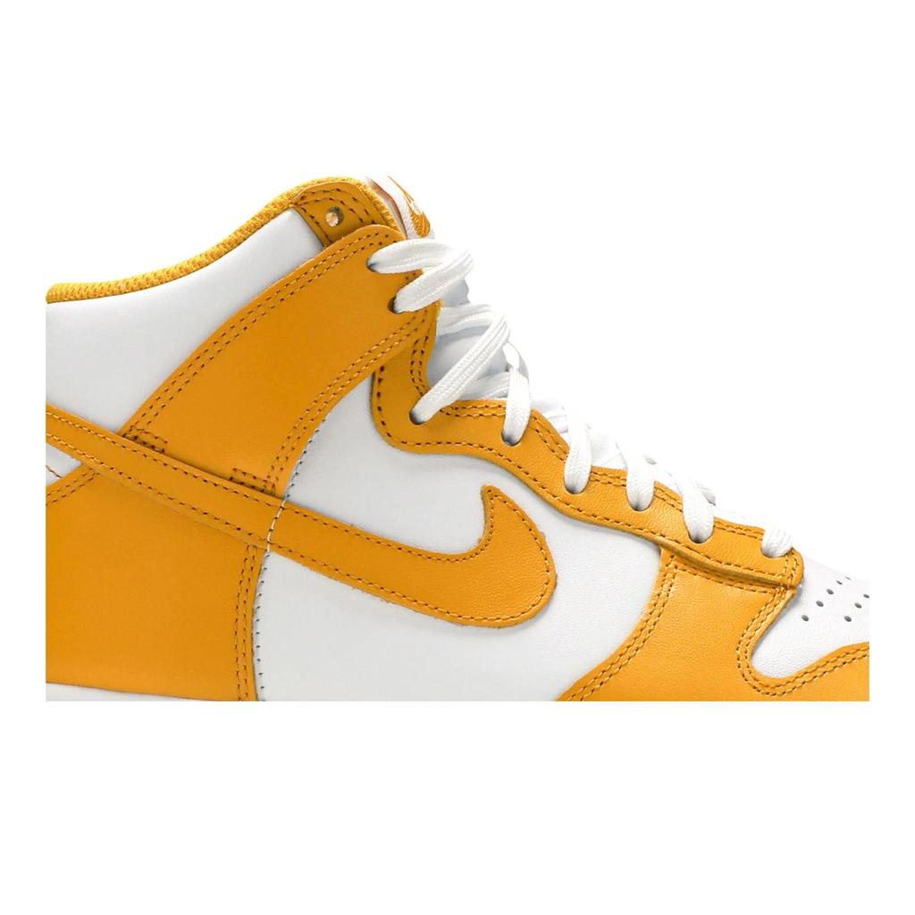 Nike Womens Dunk High 'Dark Sulfur' (women's sizes) White / Dark Sulfur / White Skate Shoes DD1869 106