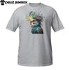 Colorful Mohawk Budgie Head Graphic Short-Sleeve Unisex T-Shirt