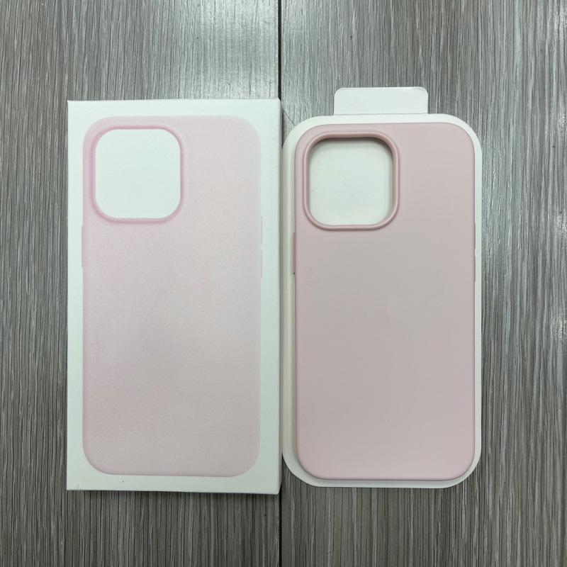 Magnetic Liquid Silicone Case for Apple iPhone 14 Pro Max with Magsafe and Animation Design