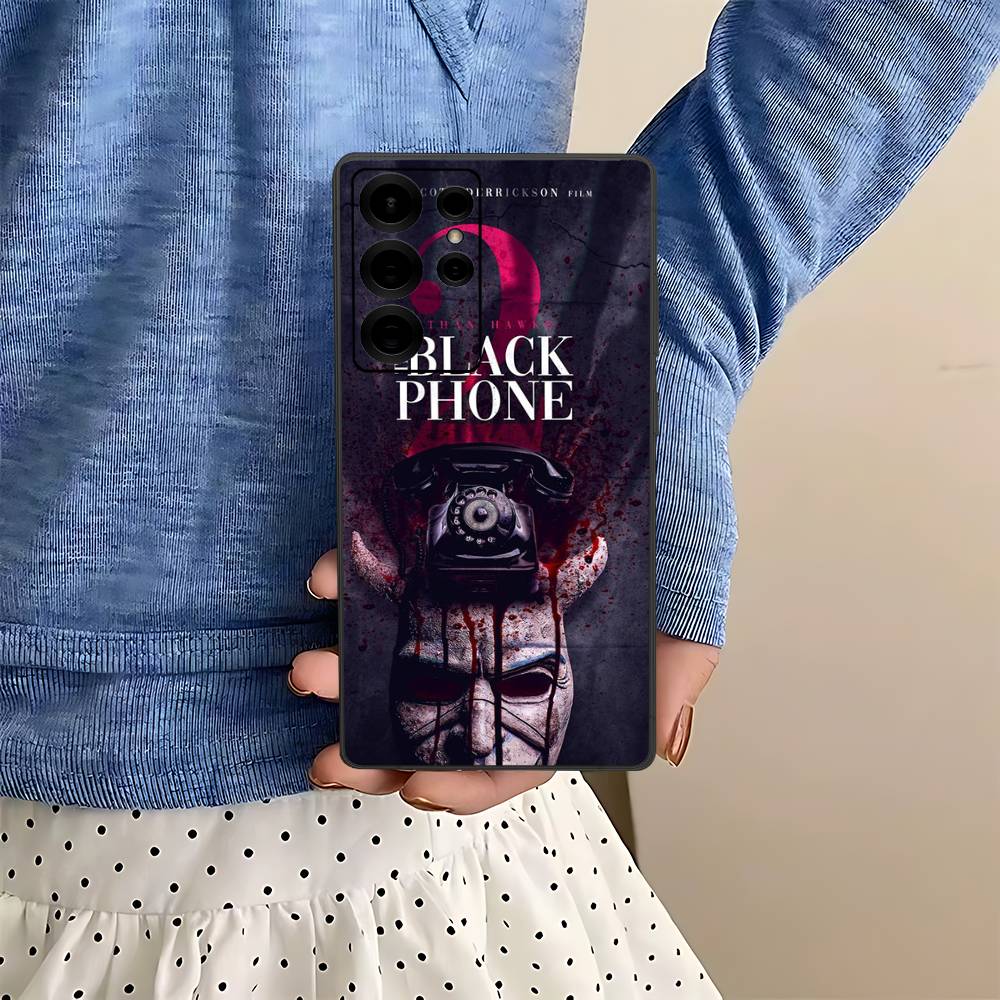 Horror Movie The B-Black P-Phone Phone Case For Samsung S 24 Fe 25 Ultra Plus 20 Lite 21 30 22 23 24 22 Ultra 5G Fundas