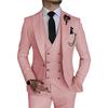Men's Business Three-Piece Suit - Wedding Groom & Best Man Formal Attire Set