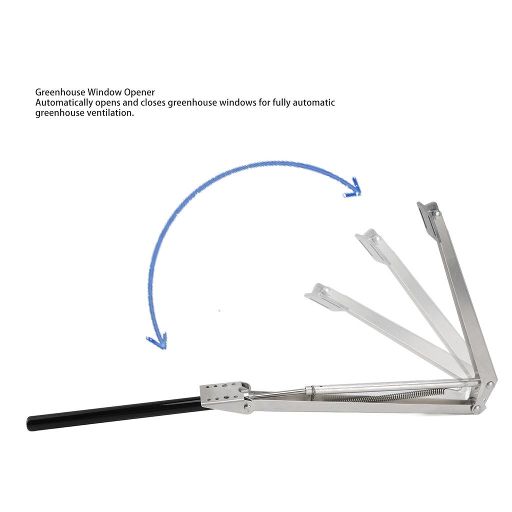 2PCS Greenhouse Vent Opener Aluminum Alloy Solar Automatic Greenhouse Window Opener for Farm