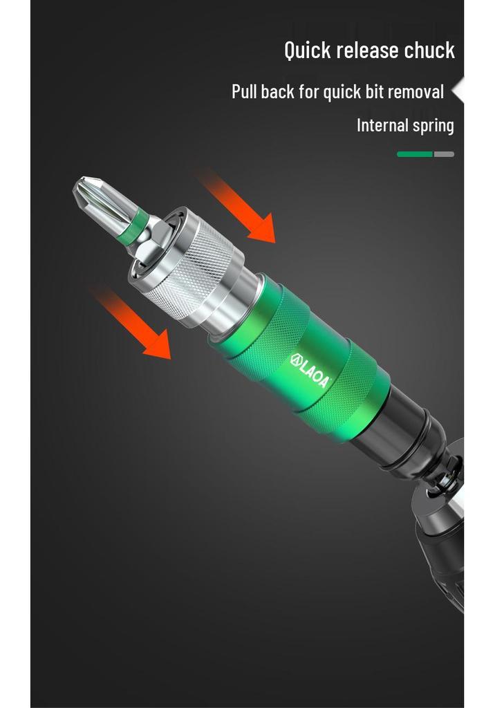 Universal Multi-Angle Bit Extension Adapter for Electric Screwdrivers