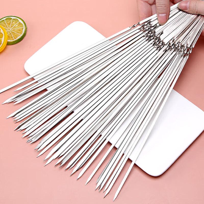 Stainless Steel Flat BBQ Skewers