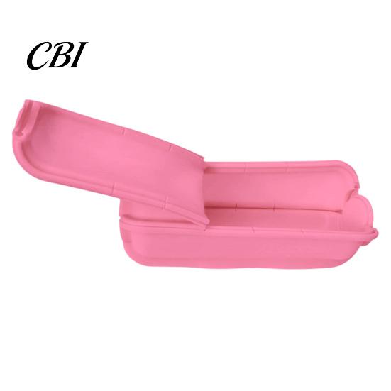 Kompakter Snack-Organizer Silikon-Burrito-Halter, Faltbare Wraps-Aufbewahrungsbox für Sandwich Hot Dog, Lebensmittelt Behälter Zusammenklappbar Sushi-Rolle Picknick Reise,