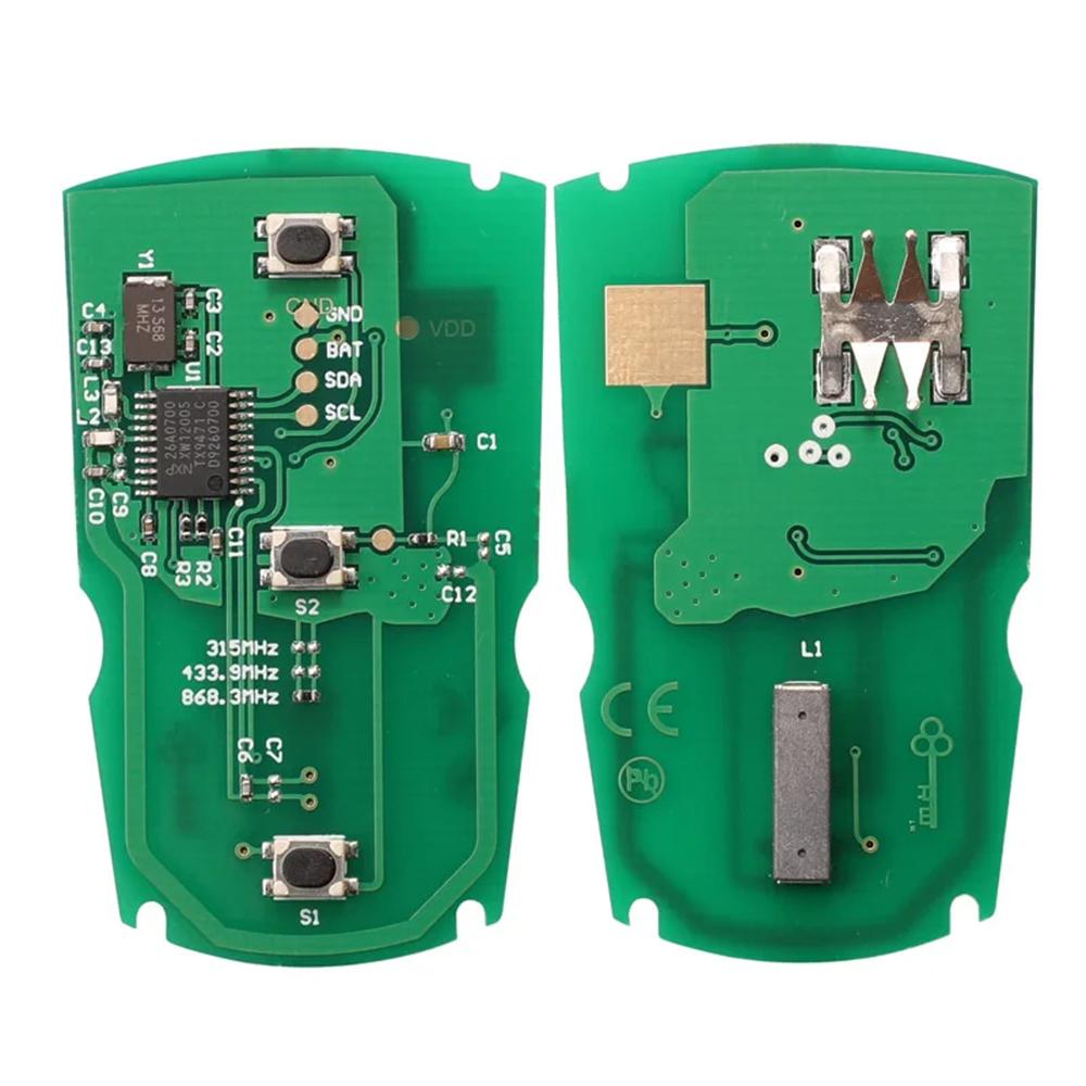 1PCS 315/433/868MHz Semi Intelligent Car Remote Key ID46 Chip For BMW CAS3 Systems 1/3/5/7 Series X5 X6 E60 E61 E70 E87 E90