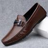 Fashion versatile men's shoes Doudou shoes flat-bottomed driving casual shoes spring and autumn low-top one-pedal lazy shoes