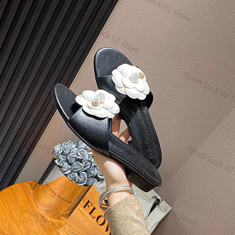 Fashion Clear Heels Female Sandal Flip Flops Platform Low-Heeled Shoes With Strap 2025 Summer Girls Corrective Block Low-heeled