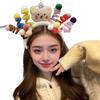 Autumn/Winter Cartoon Lion Dance Plush Headband for Girls